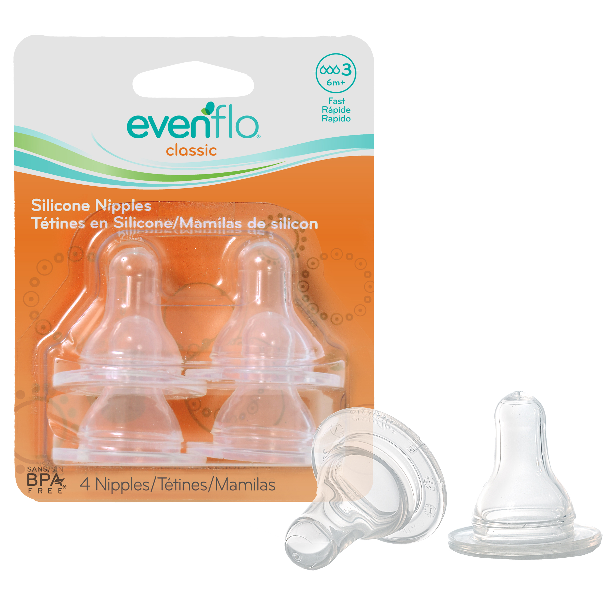 Picture of Evenflo Classic Silicone Nipple