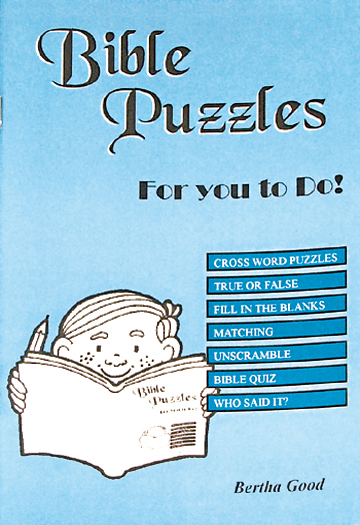 Picture of Bible Puzzles For You To Do