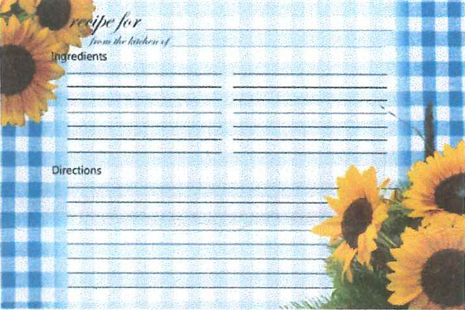 Picture of Wing & Blossom Recipe Cards