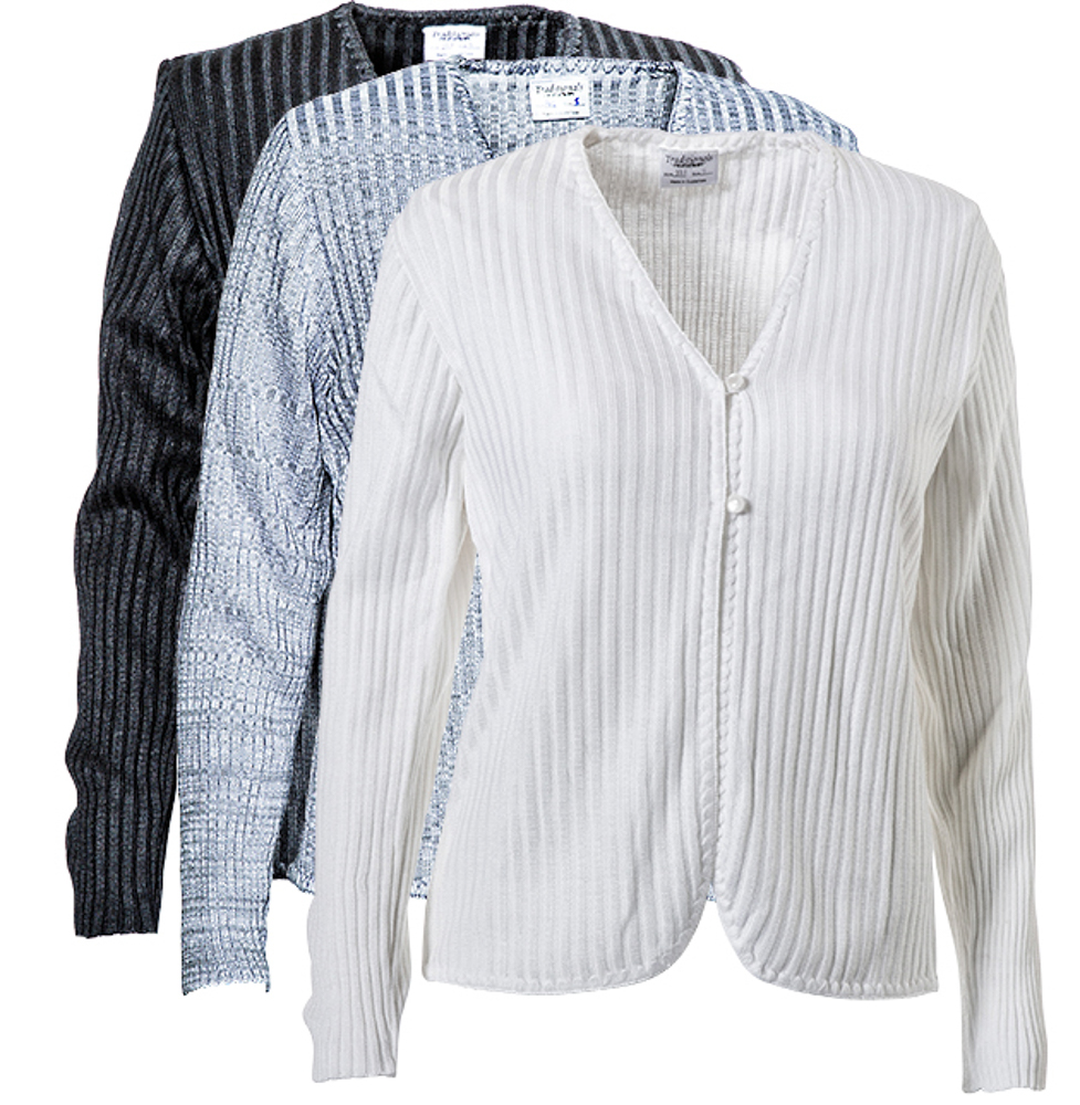 Picture of Ladies' Stripe V-Neck Sweater