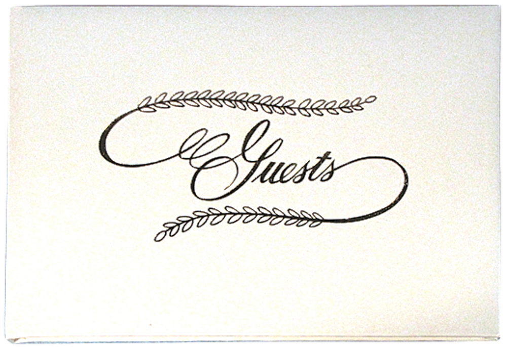 Picture of White Guest Book